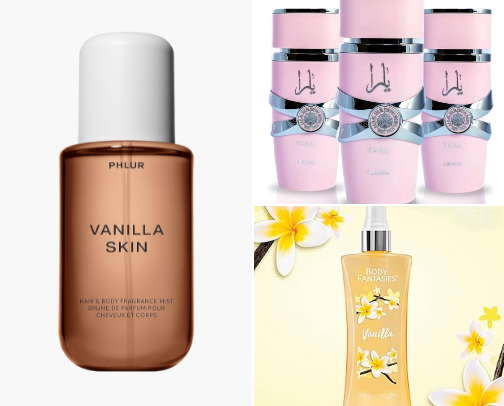 Top Feminine classy perfumes cover photo collage