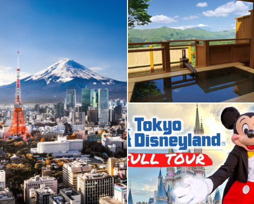 Touristing in Japan: Tokyo, Hakone, Osaka, Kyoto cover photo collage