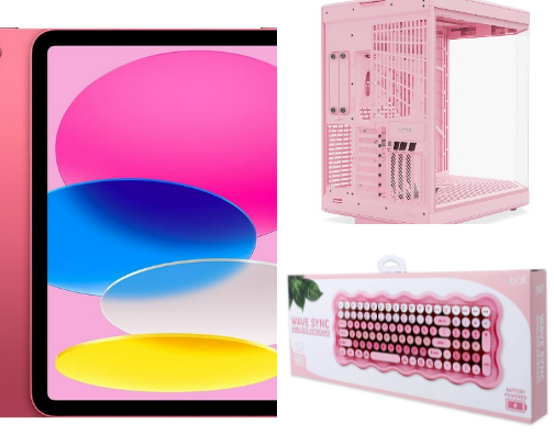 Cute Office Acessories & Digital Tech cover photo collage