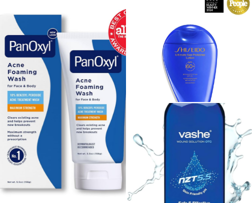 Skin care cover photo collage