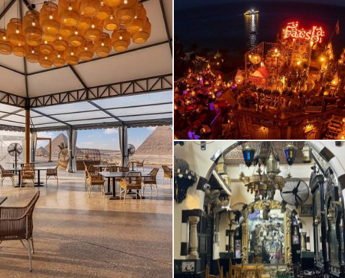 Egypt's Best Cafes & Aesthetics⁠ cover photo collage