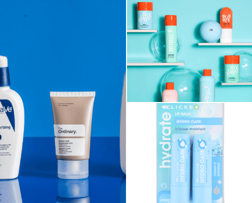 Skin Care Products cover photo collage