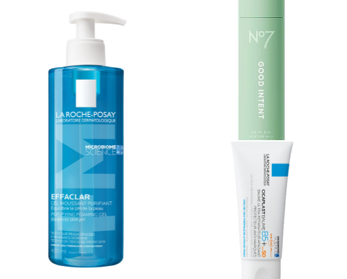 A simple skincare routine for an acne prone girlie cover photo collage