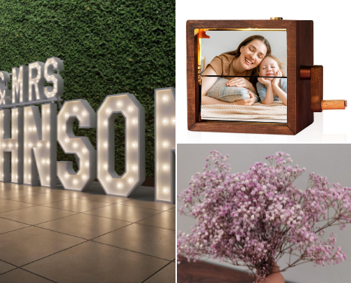 Wedding home decor cover photo collage