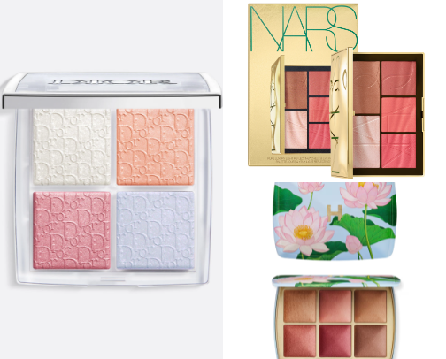 Pretty face palettes for 2024 cover photo collage