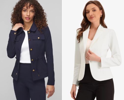 Jackets, blazer and coat that I love for ladies cover photo collage