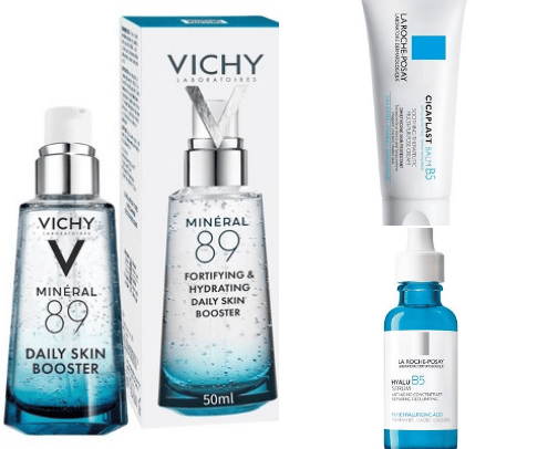 Sensitive skincare cover photo collage