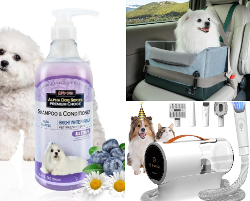 Dog Essentials that Jimbo Loves cover photo collage
