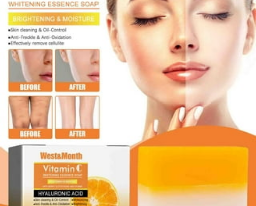 Whitening soap cover photo collage
