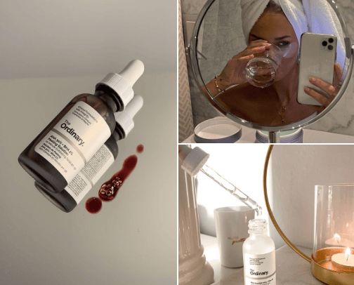 Skincare😶‍🌫️ cover photo collage