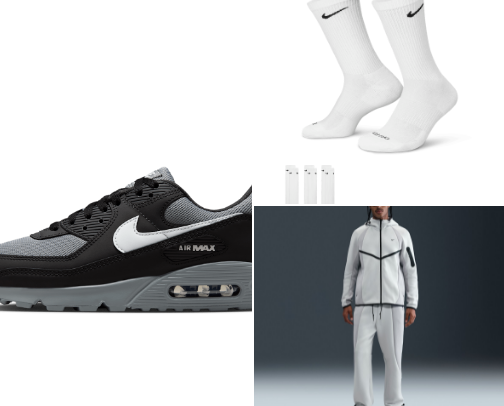 Nike products cover photo collage