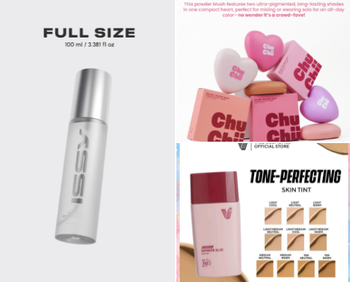 Beauty products suitable for oily skin that last well in hot and humid weather conditions cover photo collage
