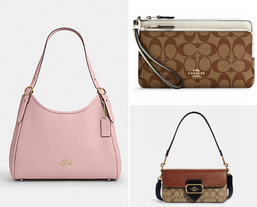Coach must haves for a girl on the go cover photo collage