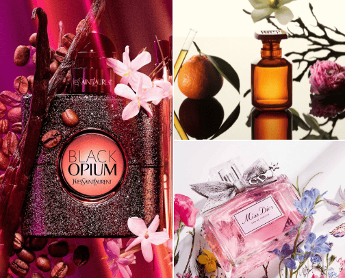 Best fragrances cover photo collage