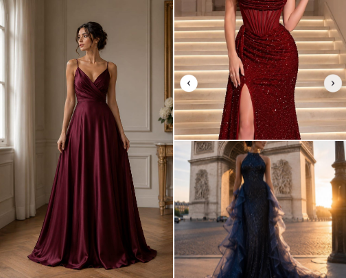 Evening and dinner date best dresses 🥂🔥 cover photo collage