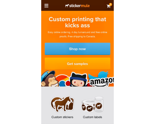 Sticker Mule cover photo collage