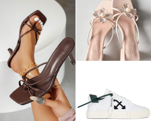 Shoes cover photo collage