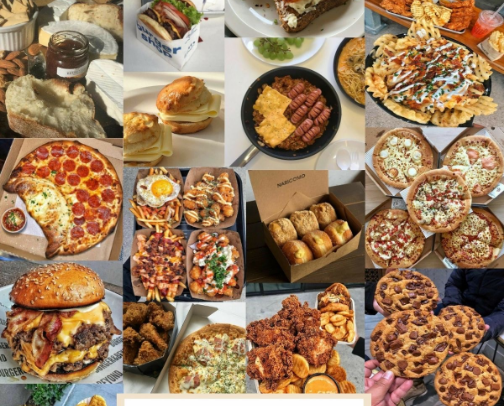 🍕 Bites & Cravings cover photo collage