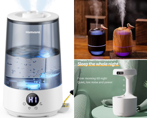 Air humidifier for your home cover photo collage