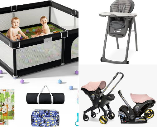 My favorite baby items cover photo collage