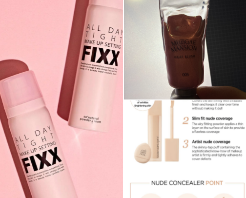 My favorite beauty recs to use under 30 minutes before going out cover photo collage