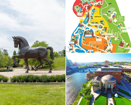 Grand Rapids Outings: Family Fun & Couples’ Moments cover photo collage