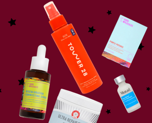 my skin care routine .ᐟ⋆.˚ cover photo collage