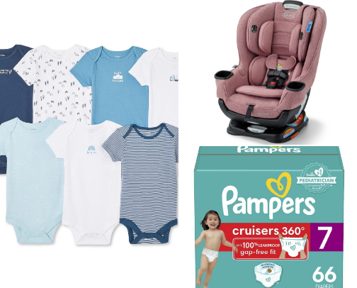 Baby accessories cover photo collage