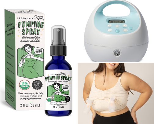 Pumping Must Haves from a Second Time Exclusive Pumper cover photo collage