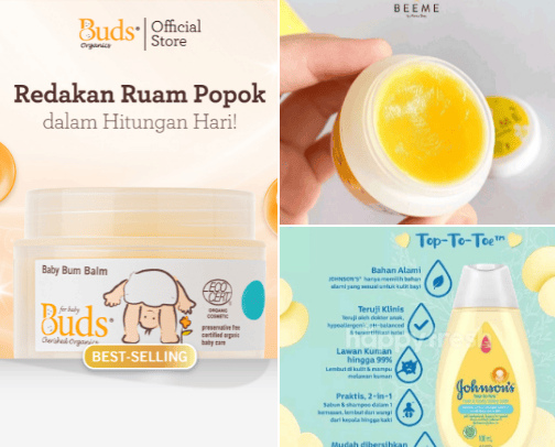Baby skincare for sensitive skin cover photo collage