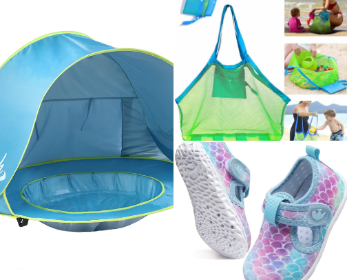 Beach Day Survival Kit for Little Ones cover photo collage