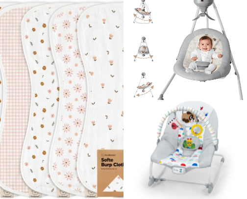 Baby necessities cover photo collage