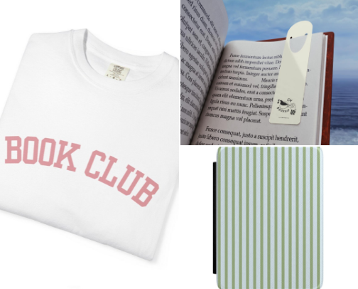 Bookish Merch 📚 cover photo collage