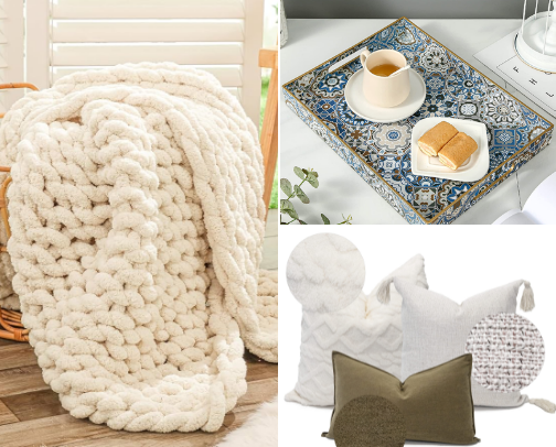 Cozy & Stylish Home Decor Finds for Moms cover photo collage