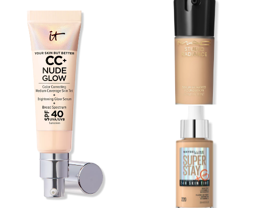 Foundations and BB creams for all skin types cover photo collage