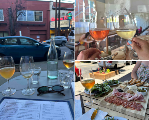 The top wine spots in Portland, OR— quality wines + vibes ✨ cover photo collage