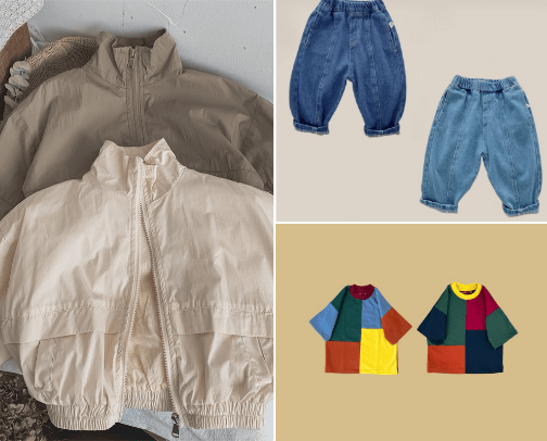 Korean style outfit for boy cover photo collage