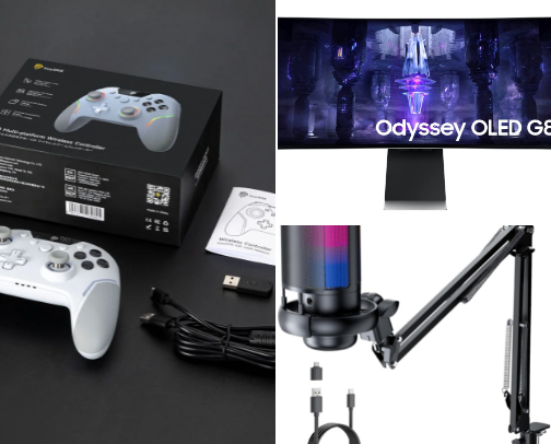 Top Gaming Setup Finds: Must-Have Gear for the Ultimate Battle Station cover photo collage