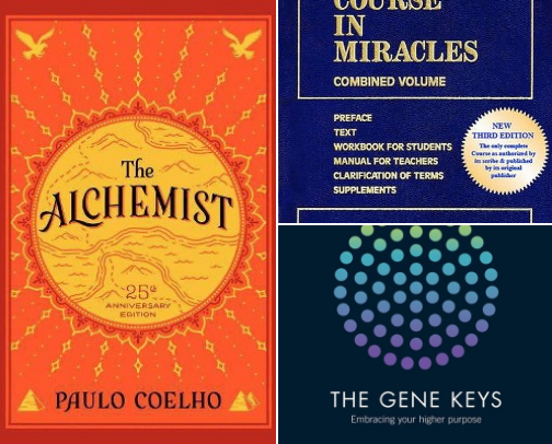 Spiritual Inspiration Book List cover photo collage