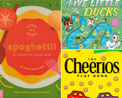 Interactive books for toddlers cover photo collage