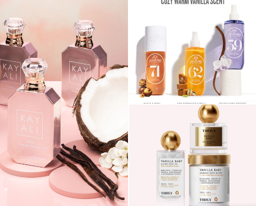 Coconut and Vanilla Heaven: The best smelling body care cover photo collage