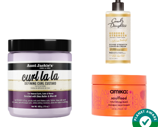 All my favorite products for curly hair 🎀 cover photo collage