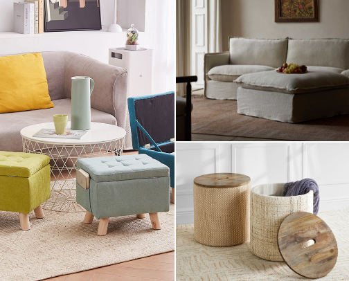 Hey you ottoman lover! Here are some unique and novelty pieces to add to your collection cover photo collage