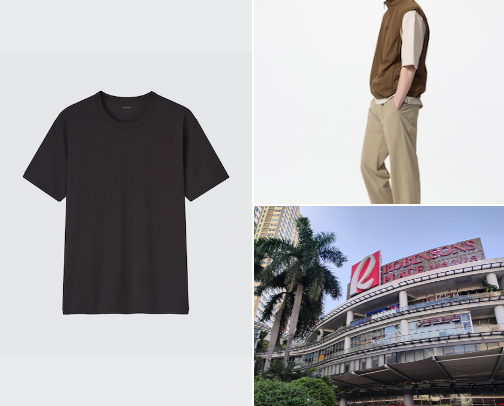 Uniqlo shirt cover photo collage