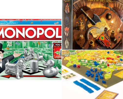 Board game's cover photo collage