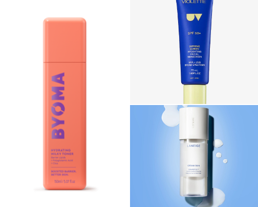My Everyday Skincare Routine (Sensitive + Glowy Skin Faves) cover photo collage