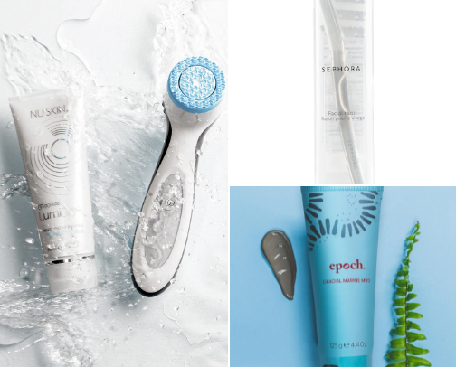 My favourite Skincare Products & Tools cover photo collage