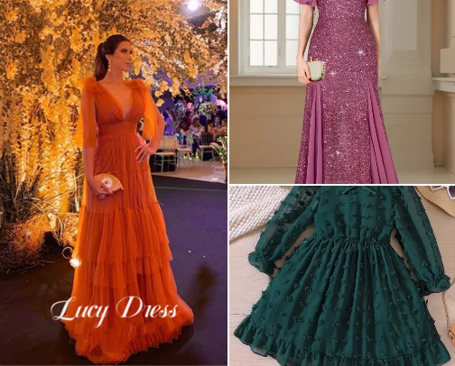 BEAUTIFUL ELEGANT DRESSES 👗 cover photo collage