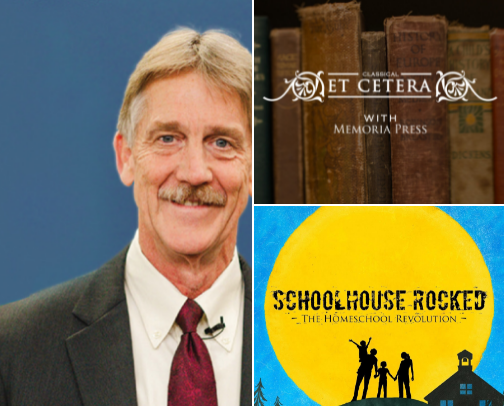 Podcasts for Homeschooling Parents cover photo collage