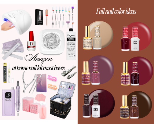 Beginner at-home nail starter kit cover photo collage
